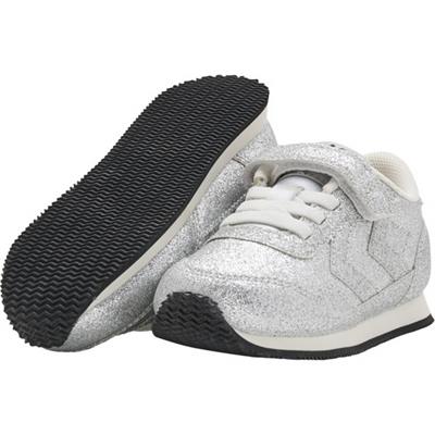 Sølv sko til børn med glimmer